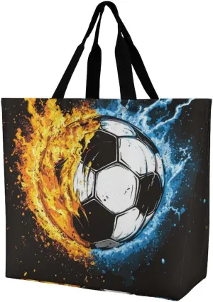 Womens Grocery Bag, Large Capacity Tote Bags Portable Reusable Shopping Shoulder Bag