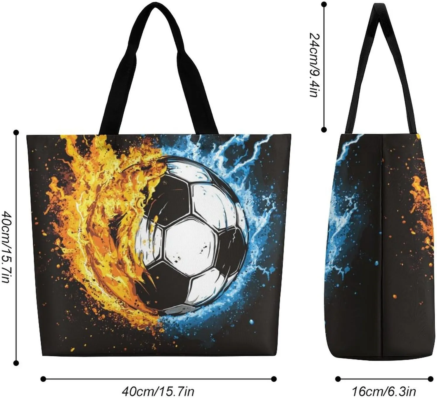 Womens Grocery Bag, Large Capacity Tote Bags Portable Reusable Shopping Shoulder Bag