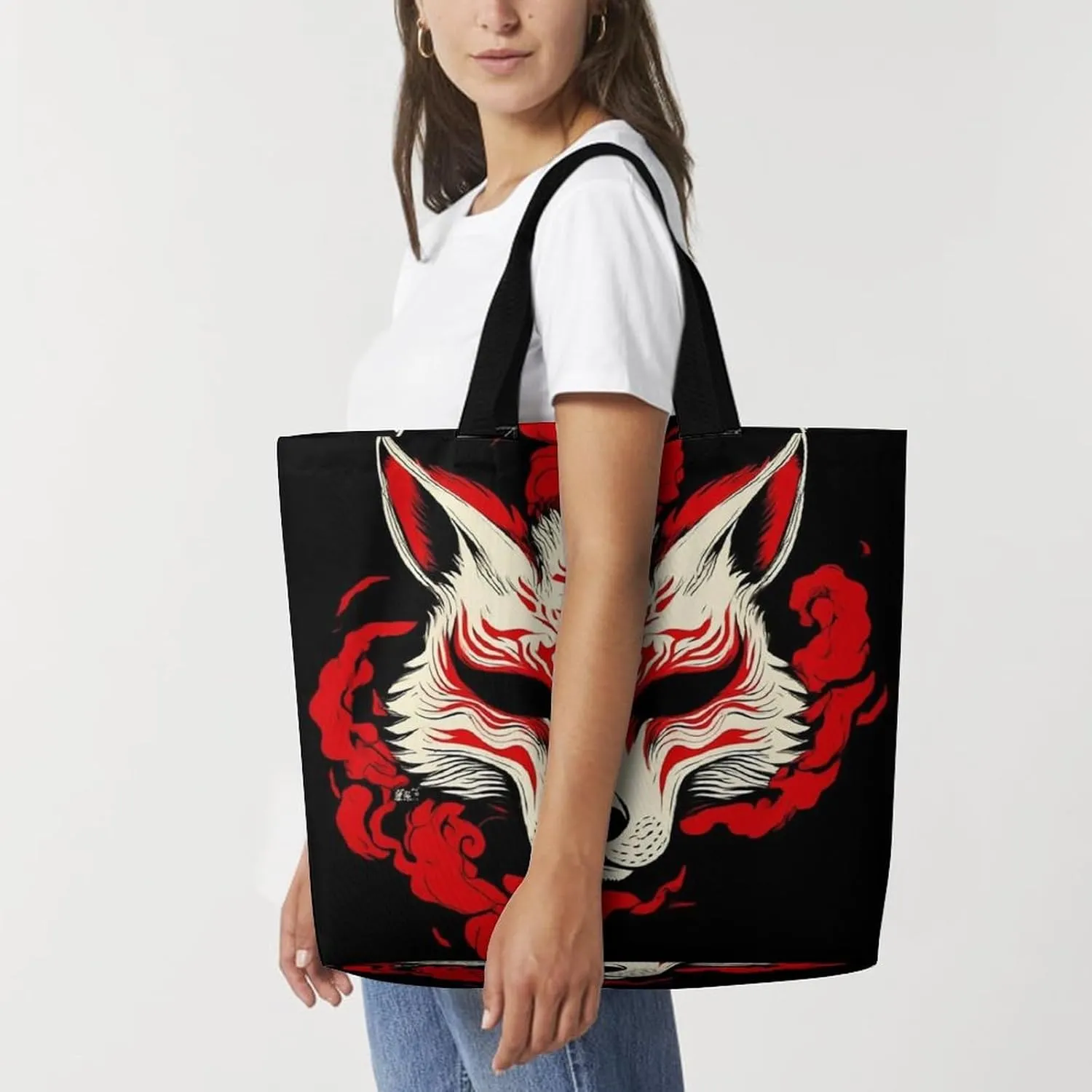 Women's Grocery Tote Bag, Multipurpose Large Shopping Shoulder Bag Reusable Storage Bags