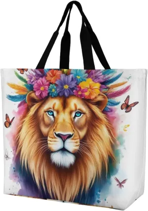 Women's Grocery Tote Bag, Multipurpose Large Shopping Shoulder Bag Reusable Storage Bags