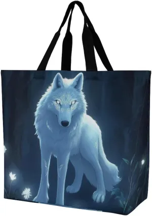 Women's Grocery Tote Bag, Multipurpose Large Shopping Shoulder Bag Reusable Storage Bags