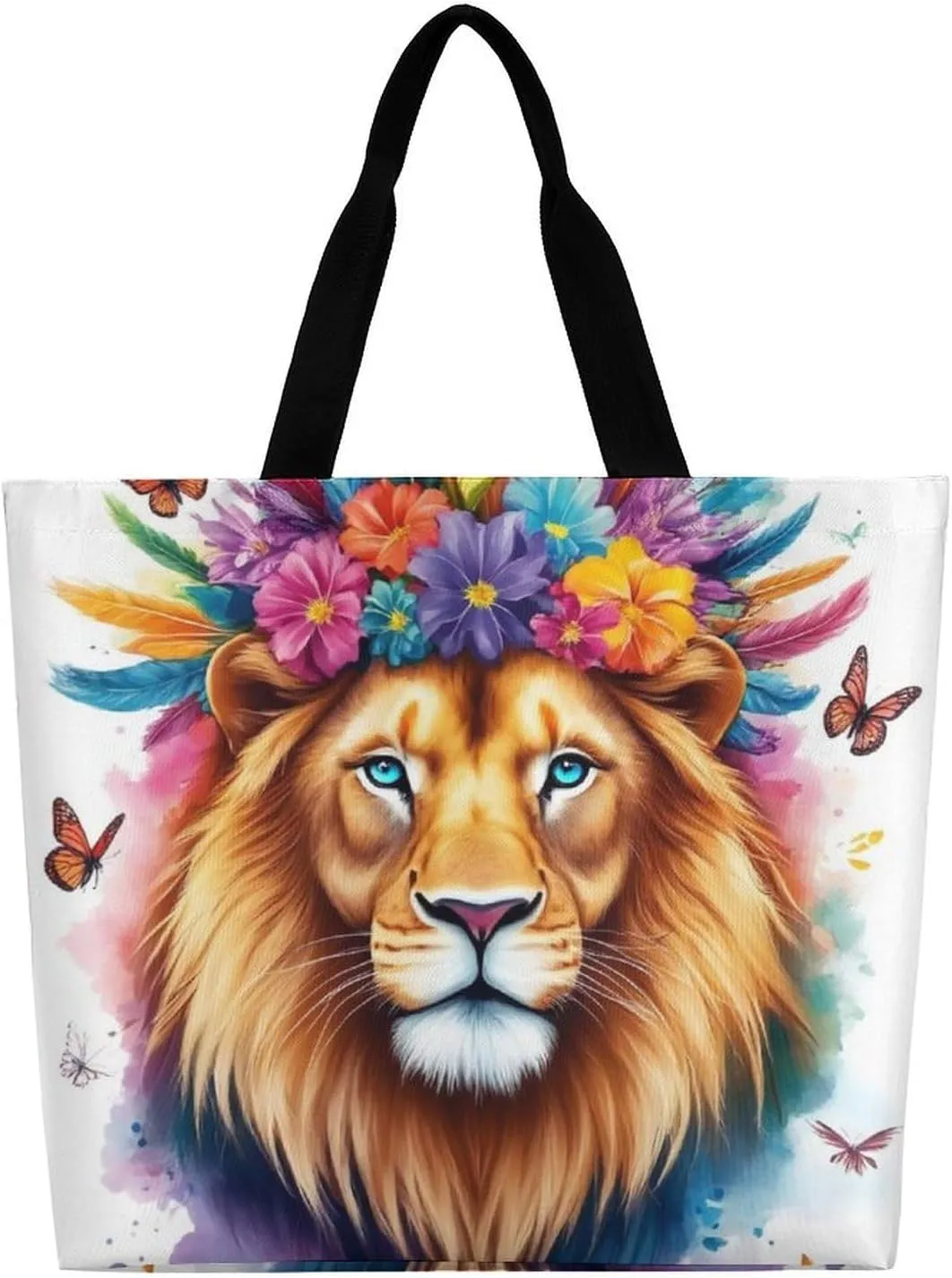 Women's Grocery Tote Bag, Multipurpose Large Shopping Shoulder Bag Reusable Storage Bags