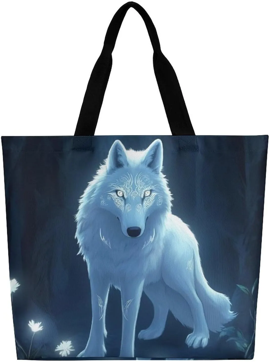 Women's Grocery Tote Bag, Multipurpose Large Shopping Shoulder Bag Reusable Storage Bags