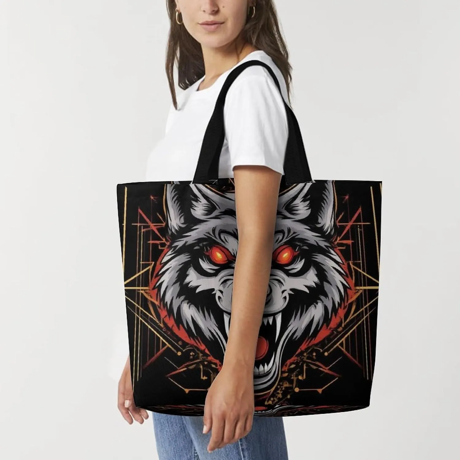 Women's Grocery Tote Bag, Multipurpose Large Shopping Shoulder Bag Reusable Storage Bags