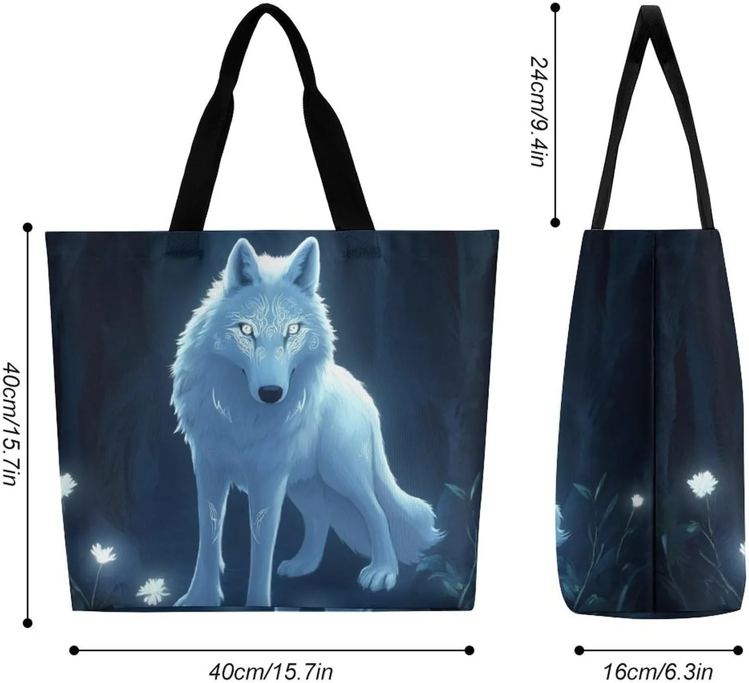 Women's Grocery Tote Bag, Multipurpose Large Shopping Shoulder Bag Reusable Storage Bags