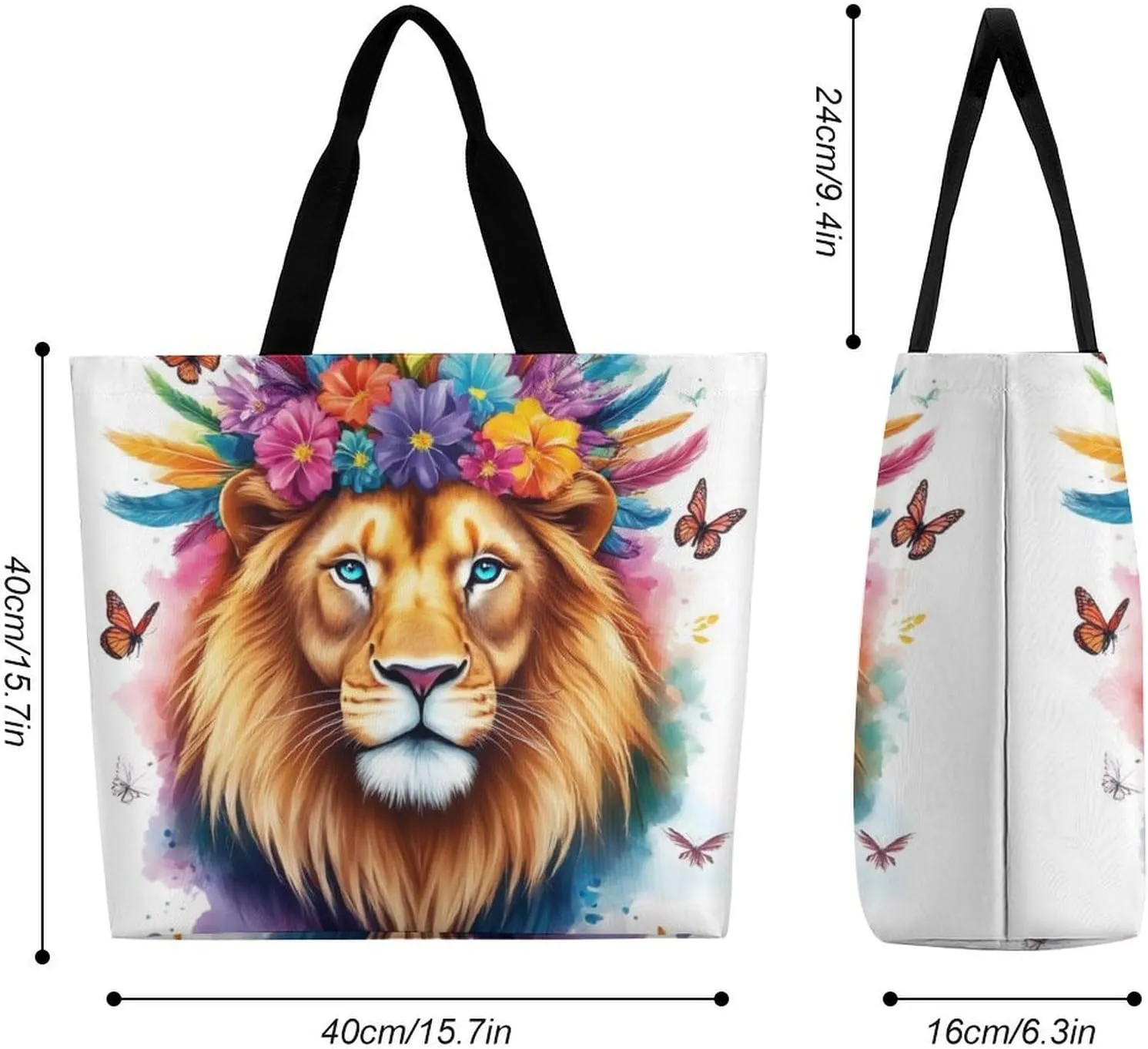 Women's Grocery Tote Bag, Multipurpose Large Shopping Shoulder Bag Reusable Storage Bags