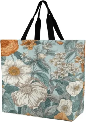 Women's Large-capacity Shoulder Shopping Bag Reusable Foldable Shopping Bags Country Style Beach Bag