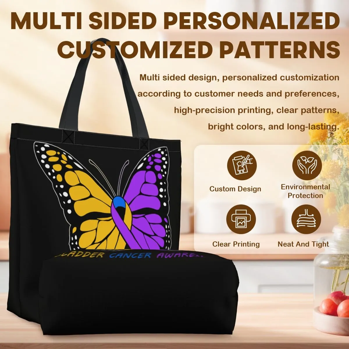 Women's Men Large Kitchen Reusable Grocery Bags Shoulder Bags With Zipper Beach Shopping Bag for Outdoors