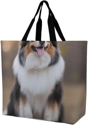 Women's Reusable Grocery Shopping Bag, Portable Shoulder Bag Casual Large Tote Bags