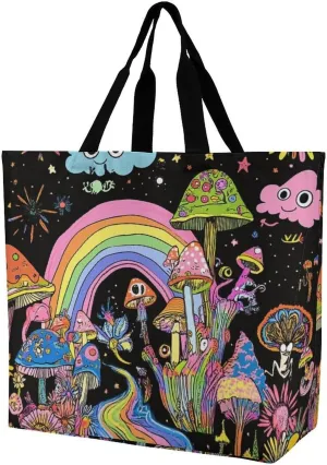 Women's Reusable Tote Bag, Portable Shoulder Handbags Large Capacity Casual Shopping Bags
