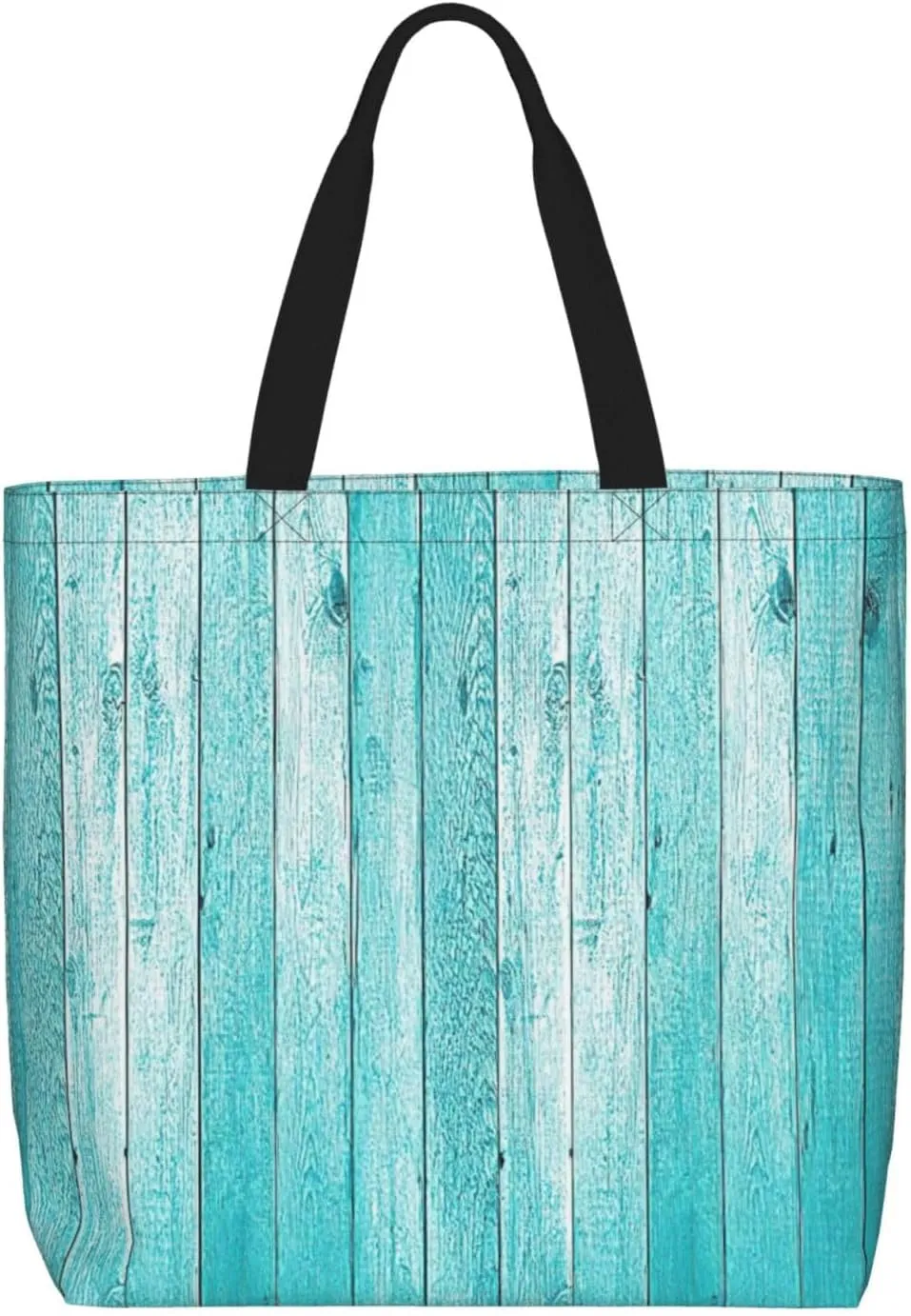 Wooden Planks Texture Wallpaper print Women Tote Bags with Inner Bag Handbags with Pattern for Shopping Office
