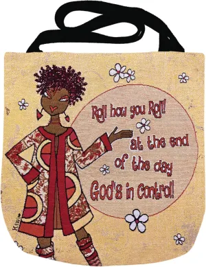 Woven Tote Bag for African American Women, for Work Gym Travel Shopping Casual