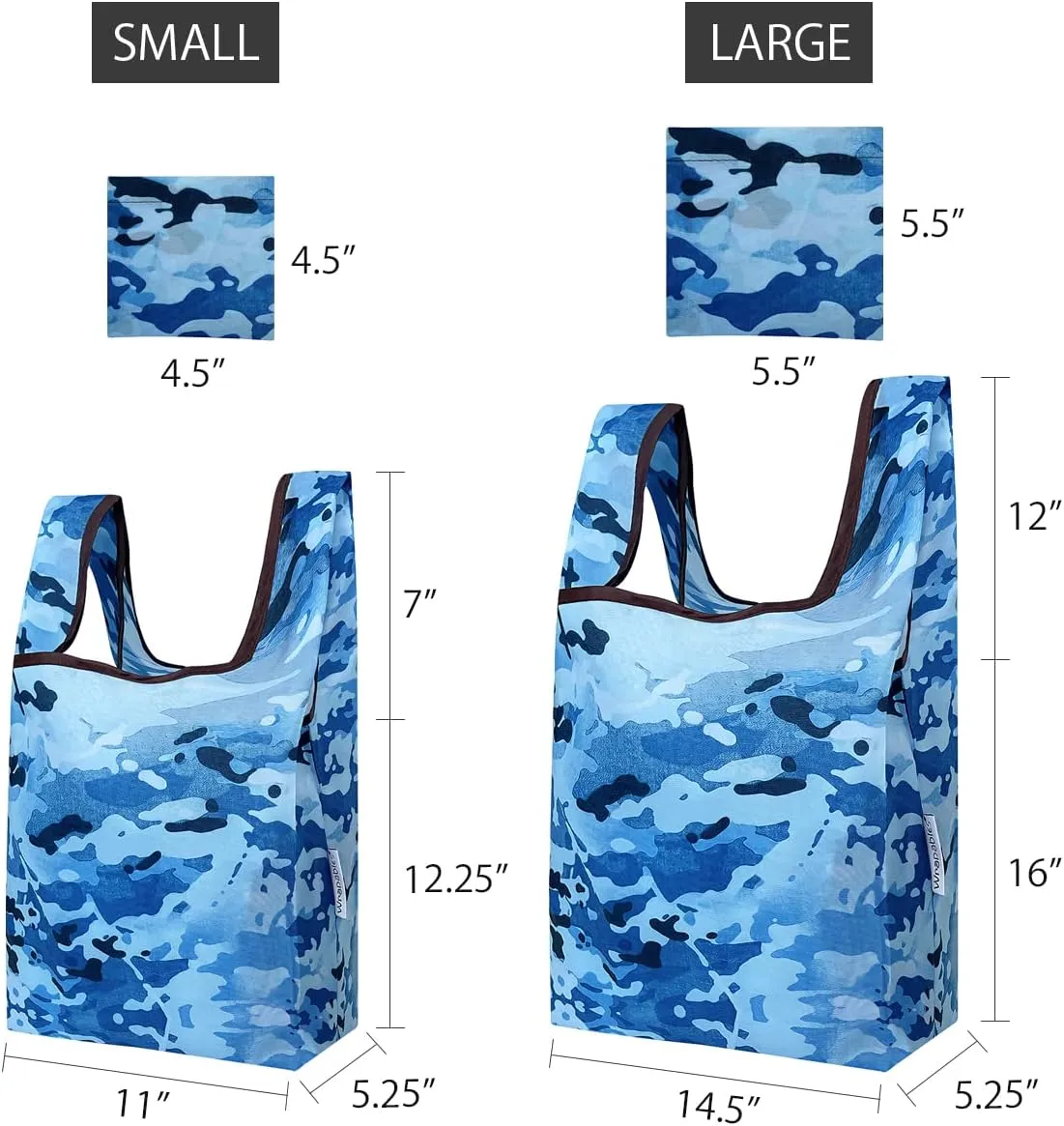 Wrapables JoliBag Collection Reusable Shopping Bag (Set of 2)