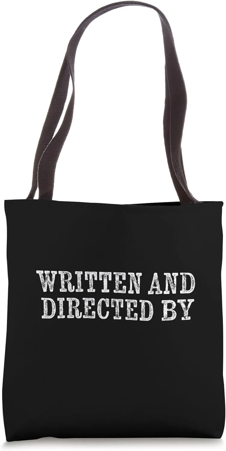 Written and Directed By Cool Movie Screenwriter Filmmaker Tote Bag