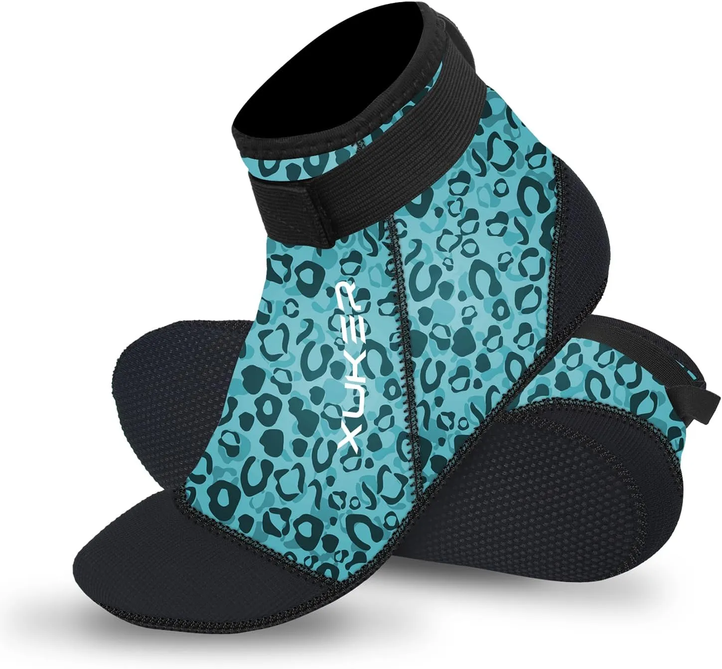 XUKER Water Socks Neoprene Socks, 3mm Glue Blind Stitch Sand Beach Volleyball Wetsuit Socks Water Booties for Diving
