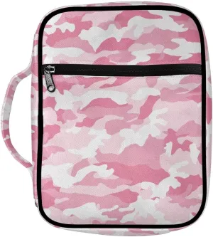 YEXIATODO Pink Romantic Patterns Bible Case for Women Durable Bible Cover Church Pray Bible Study Schools Libraries Birthday Christmas Gifts for Your Friends Family Notebooks Pens Phones Keys