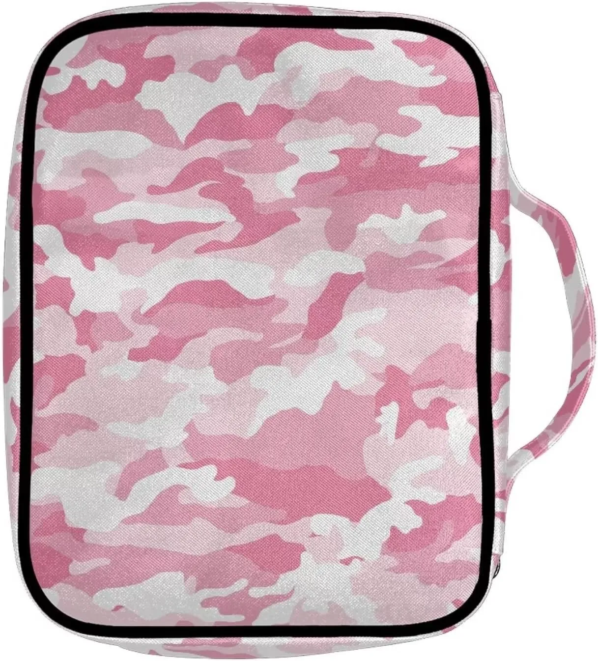 YEXIATODO Pink Romantic Patterns Bible Case for Women Durable Bible Cover Church Pray Bible Study Schools Libraries Birthday Christmas Gifts for Your Friends Family Notebooks Pens Phones Keys