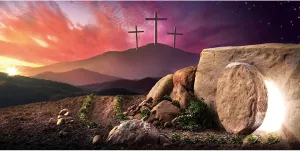 YongFoto 12x6ft Jesus Christ Cross Backdrop Mountain Top Sunset Glow Sky Holy Light Religion Christian Church Photography Background Christmas Easter Birth of Jesus Adults Kids Portrait Photo Props