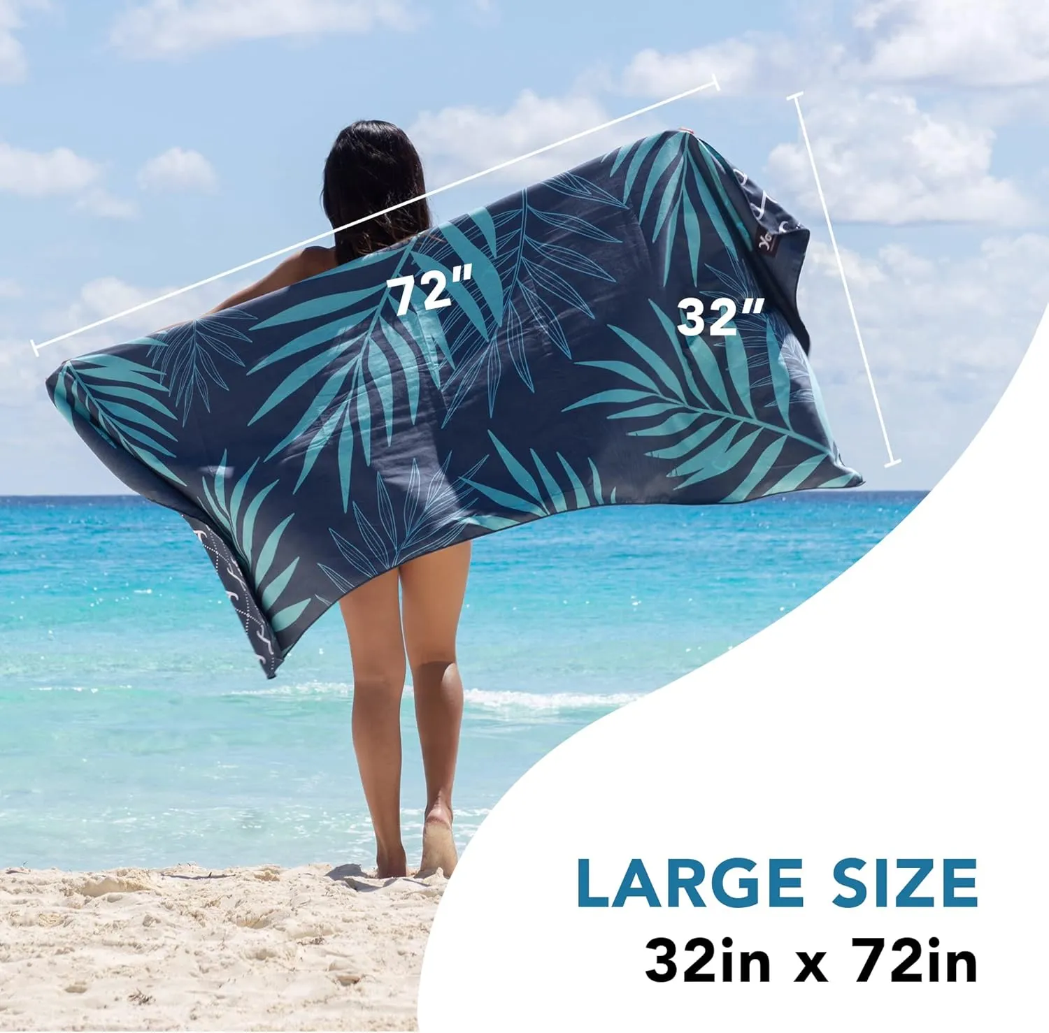 Youphoria Microfiber Travel Towel Fast Drying Lightweight - Quick Dry Towel for Camping, Beach, Backpacking, Hiking & Sport
