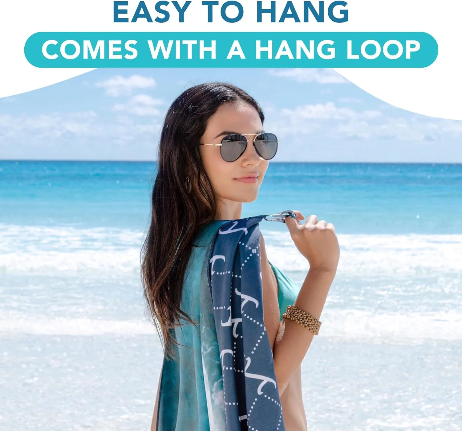 Youphoria Microfiber Travel Towel Fast Drying Lightweight - Quick Dry Towel for Camping, Beach, Backpacking, Hiking & Sport