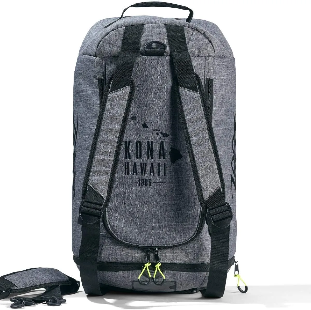 Zoot Ultra Tri Duffel, Triathlon Transition Bag or Backpack, with Wet Storage for Men & Women, Travel, Gym, Race Day, Grey